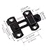 YUM 2 Pack Small Stainless Steel Flip Lock Safety Door Bolt, Holder Latch (Black)