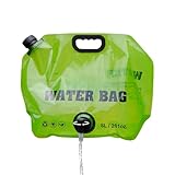 Water Bag for Hiking - 8L Foldable Reusable Storage - Water Container with Spigot - for Hiking Fishing Hunting Travel Beach Cruise Hydration Drinking