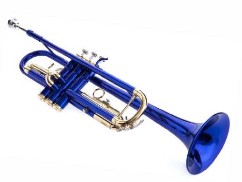 Hawk Wd-T314-Bl Bb Trumpet With Case And Mouthpiece, Blue #TOP1