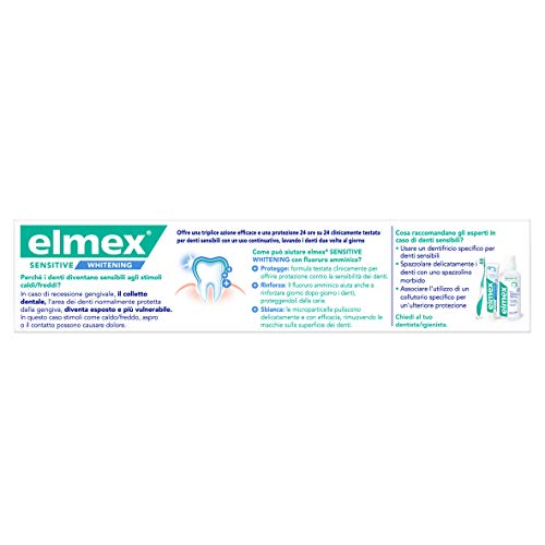 Elmex Sensitive Whitening Zahnpasta, 1er Pack (75 ml)