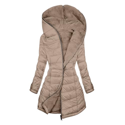 Juniors Long Sleeve Down Jackets Hoodies Outerwear for Women Padded Hooded Basic Fall Winter Puffer Jackets 2025