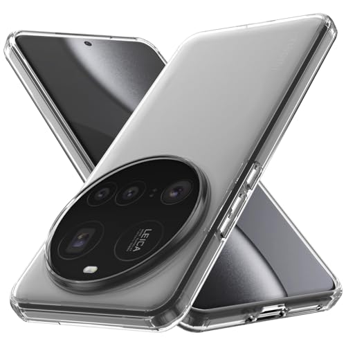 YESARMOR Transparent Hard Dünn Hülle Durchsichtig - für Xiaomi 15 Ultra Anti-Gelbung Kristallklar Clear Case Stoßfest Schutzhülle Kratzfestigkeit Handyhülle