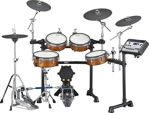 DTX8K-PROX Electronic Drum Set in Real Wood Finish with DTX-PROX Module and DTP8-X (TCS Pad Set), DTC8 (Cymbal Pad and Hardware), RS-8