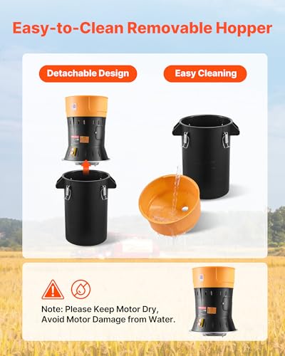 Image of VEVOR Electric Grain Mill Grinder, 600W High Power Commercial Spice Grinder, 6.6 Gal Pulverizer Powder Machine with Galvanized Sharp Blades, for Dry Grains, Spices, Cereals, Coffee, Corn & Pepper