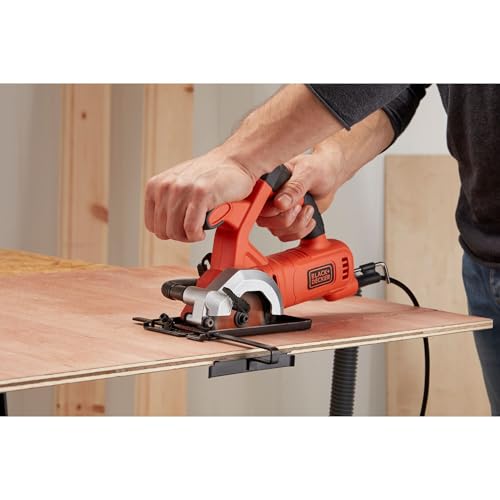 Miniatura 7 de Black Decker Bes510, Mini Sierra Circular Con Cable 400w 85mm 3600 Rpm, Incluye 2 Discos