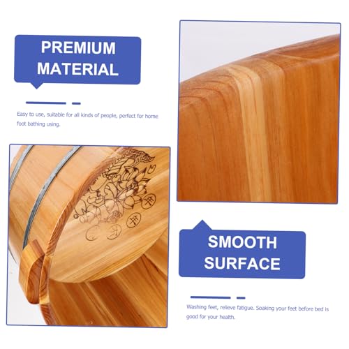 Masajeador Spa de Pies Barril de Madera 36 cm miniatura 5