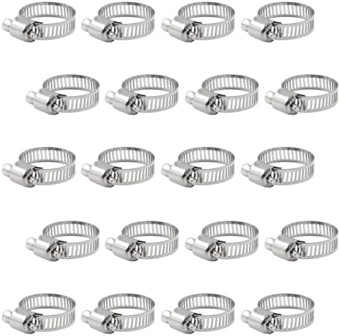 Hose Clamp Set - 6PCS 8 Inch 304 Stainless Steel Worm Gear Hose Clamps For Fuel Line,dryer,Intercooler,Garden Water Pipe And Washing - View #3
