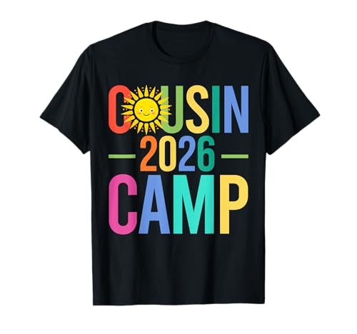 Cousin Camp 2026 Matching Family Vacation Summer Camping T-Shirt