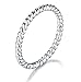 BORUO 925 Sterling Silver Ring, Celtic Knot Infinity Promise Rings 2mm Size 10