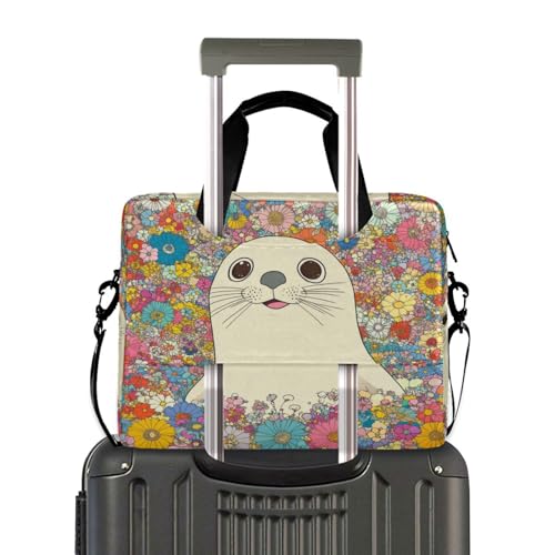 Maletín unisex para laptop 15.6 pulg, asas y correa miniatura 4