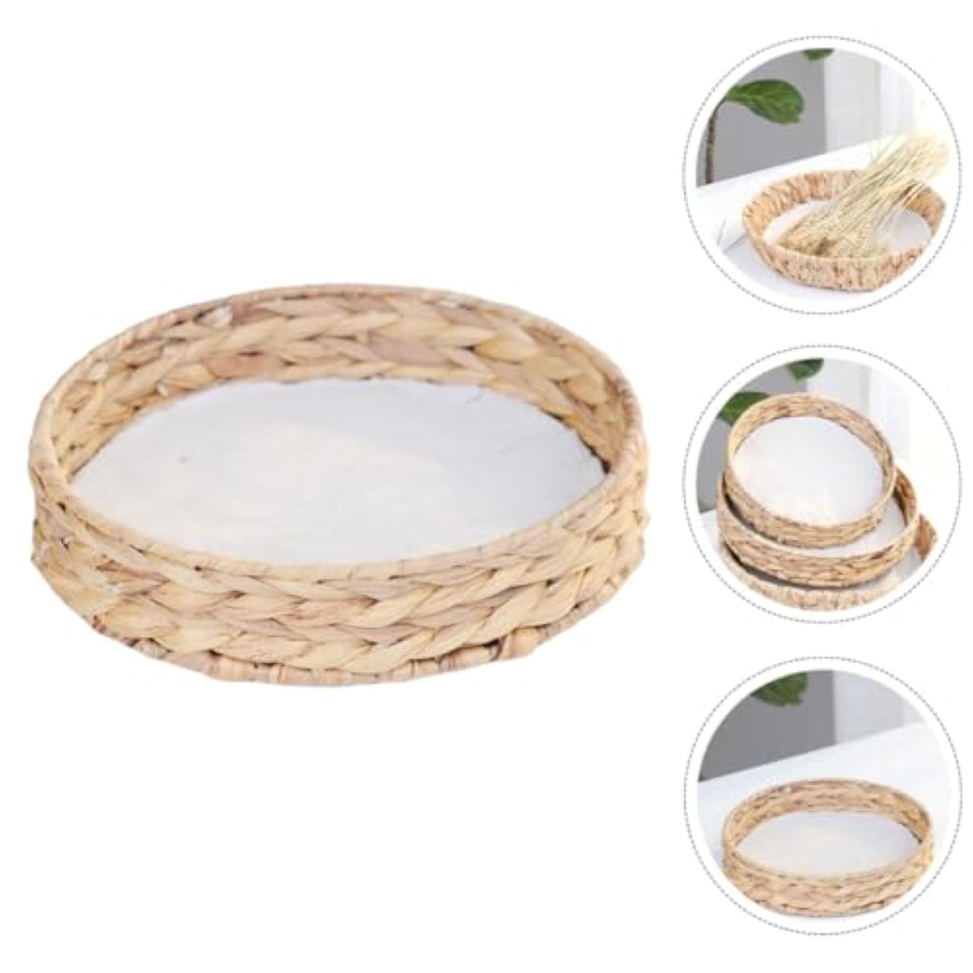 Rustic Woven Food Holder Basket for Fruits & Snacks