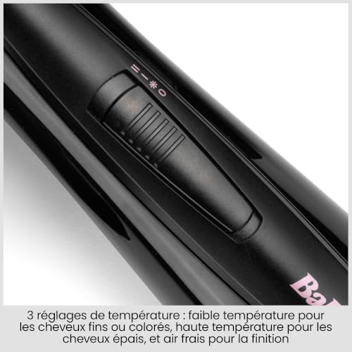 BaByliss - AS128E - Brosse soufflante multi-styles Style Smooth 1000 idéale pour sécher, apporter du volume, lisser et mettre en forme, avec un seul appareil, fonction ionique anti-frizz