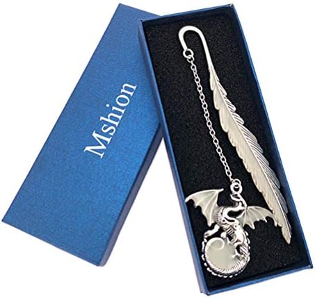 Luminous Bookmark, Retro Glow in The Dark Reading Bookmarks for Women Men Lovers,Book Markers with Pendant Holiday Gifts