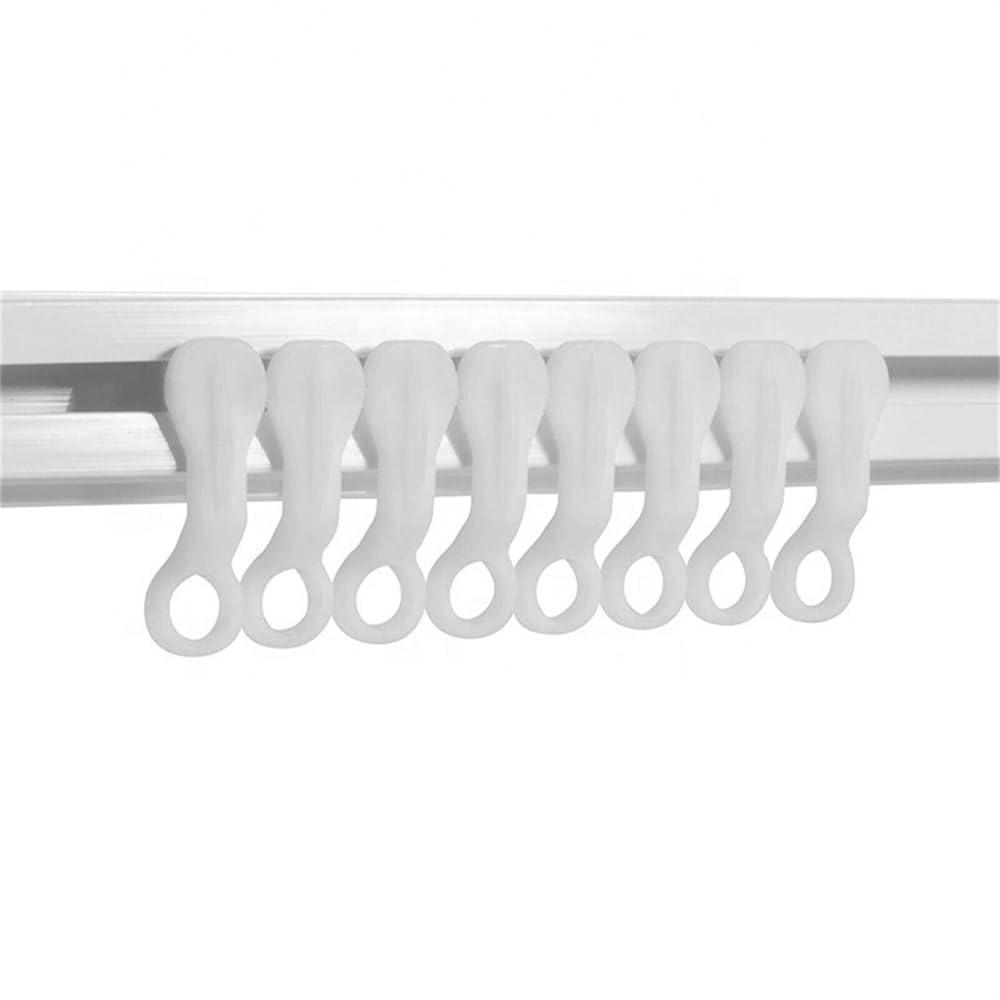 Strong White Curtain Track Glide Runner Glider Hook For Swish Railing