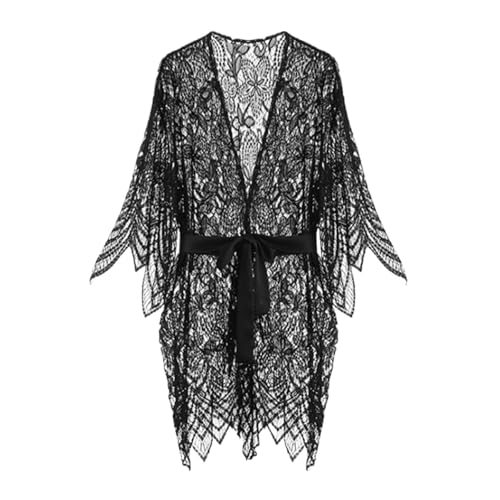 Men's Sexy Nightwear Sleepwear See Through Robe Sheer Maxi Robe Open Cardigan