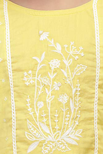 Image of BIBA Girls Cotton Anarkali Salwar Suit Set