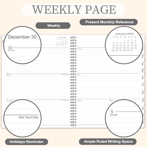 Worpice WRA4HUIZYXQ5S34 2025 Planner - Weekly And Monthly Planner 2025 thumb #3