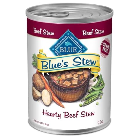 Blue Buffalo Blue's Stew Natural Adult Wet Dog Food, Beef Stew 12.5-oz can (Pack of 12) Cover