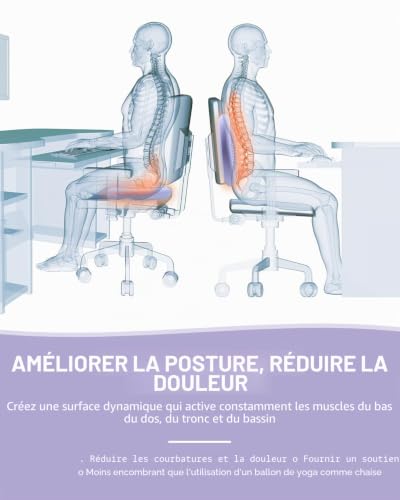 PhysKcal coussin d'equilibre Ø33 cm, disque de stabilite- Violet – vue 4