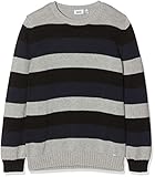  Mexx Jungen Pullover, Mehrfarbig (Grey/Navy/Black 318131), 110