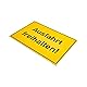 Hinweisschild Ausfahrt freihalten!, 1 Stück, 30 x 20 cm, 2,7 mm starkes PVC Schild mit Bohrlöchern, Ausfahrt Parkverbot für Innen- und Außenbereich, Einfahrt Schilder, Privatgrundstück Warnschild