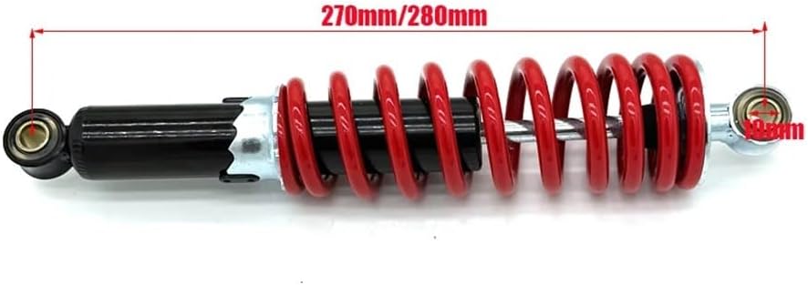 250 260 270 280 305mm 325mm 350mm Motorcycle Front Rear Shock Absorber Compatible 125cc-250cc ATV Go Kart Quad Bike Parts Repair parts(250mm)