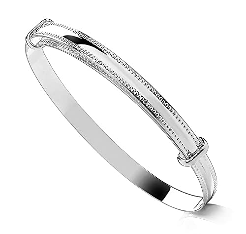 Pulsera de plata para bebé expandible ideal como regalo de bautizo