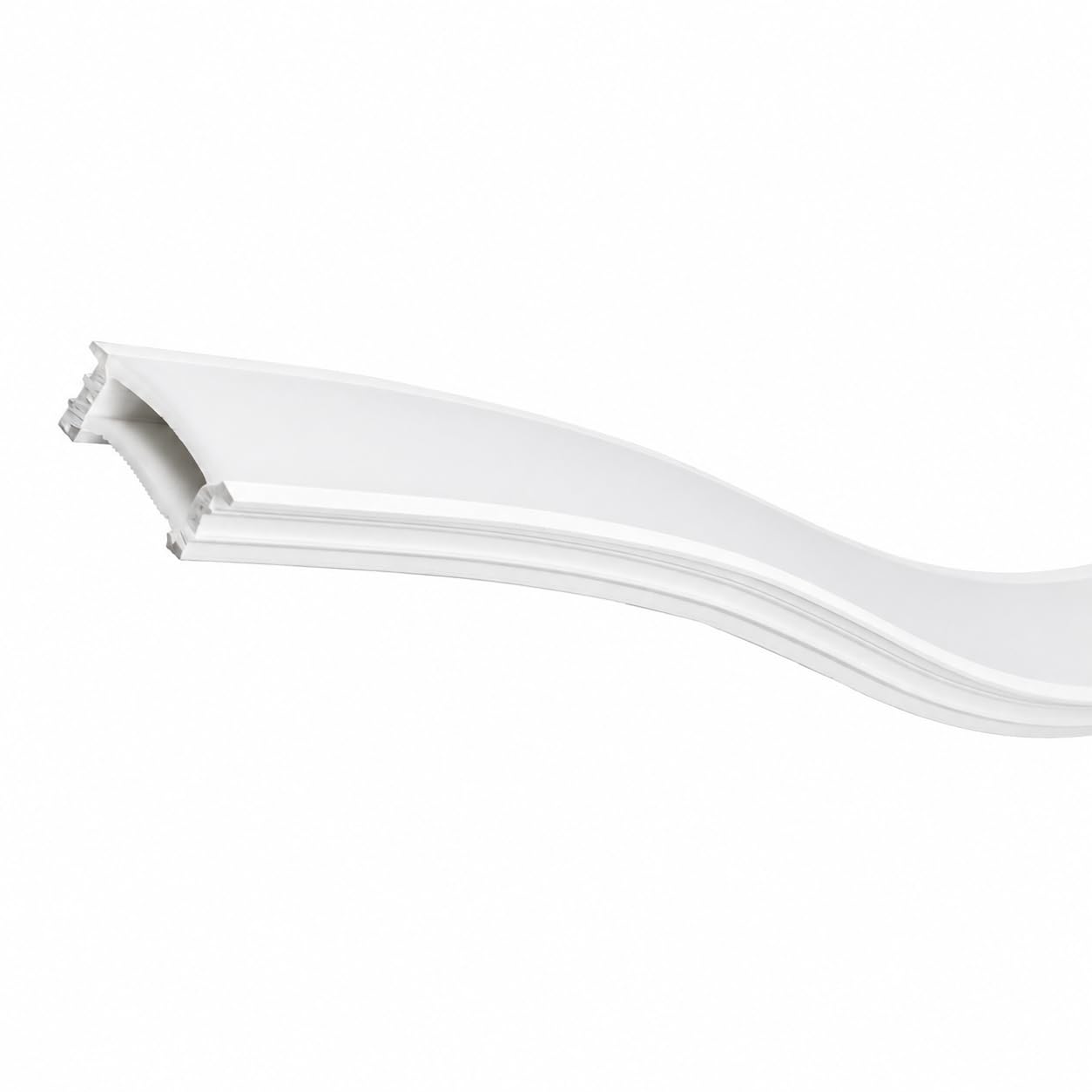 JANDEI - Custodia Flessibile in Silicone 5 Metri Senza Base per Striscia LED, Formato Rettangolare 20 mm x 10 mm. Adatto per Interni, Custodia Bianca (non include striscia LED)