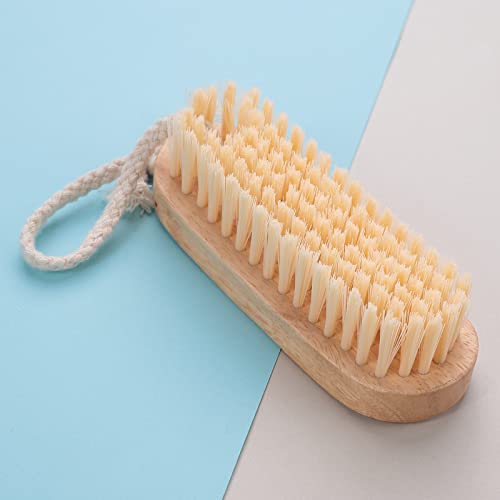 Image of The Better Home Sneaker Cleaner Wooden Shoe Brush | Loop for Hanging | Shoe Cleaner | Shoe Brush For Leather Shoes | Washable Bristles | Soft Bristles Effective In Removing Dry Dust & Dirt