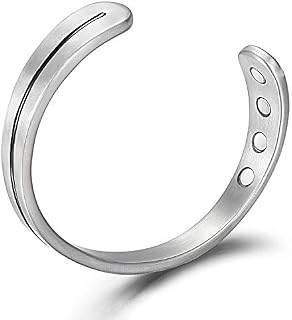 Rainso Mens Womens Light Titanium Magnetic Therapy Golf Bracelets Bangle for Arthritis Wristb