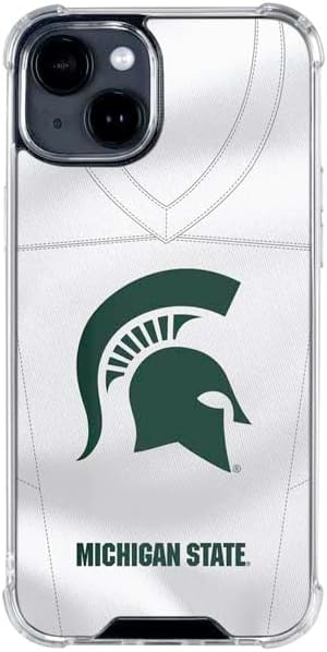 Skinit Clear Phone Case Compatible with iPhone 14 - Officially Licensed Michigan State University Spartans Logo Design