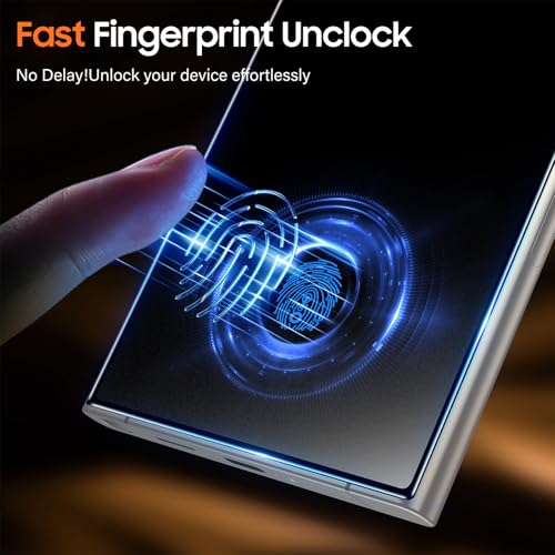 Image of UniqueMe 2 PACK for Samsung Galaxy S24 Ultra Matte Privacy Screen Protector | Anti-Glare, Anti-Fingerprint, Fingerprint Unlocking, Easy Installation, Bubble-Free, 9H Hardness, Tempered Glass