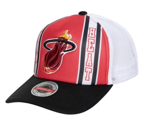 Mitchell & Ness Miami Heat HWC Retro Trucker Snapback Hat miniatura 1