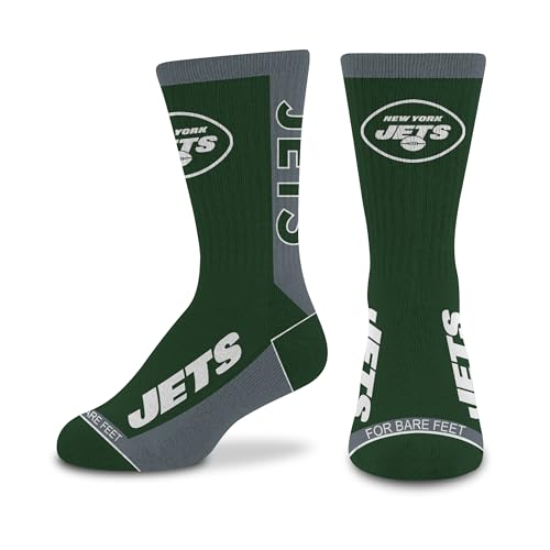 Image of For Bare Feet NFL Unisex Kids Nfl Mvp Crew Sock Youth