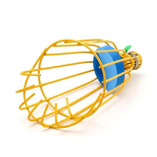 Image of Urban Plant Mango Plucker | Metal Fruit Picker Head | Yellow | with Sponge | Attaches to Any 1-Inch Pole | Rust-Proof Powder-Coated Iron (Pole Not Included)