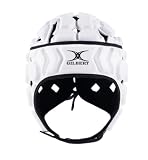 Headguard Rugby Gilbert Octane Helm, Weiß/Schwarz, Größe M