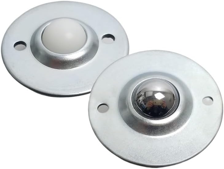 5Pcs Dia 5/8'' CY-15B CY-16B B Type UFO Flying Saucer Type Nylon Ball Metal Transfer Bearing Unit Conveyor Roller Wheels 15kg