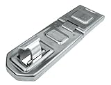 ABUS Diskus® Überfalle 140/190 - Vorrichtung für Vorhängeschlösser - mit Doppelgelenk für aufschlagende Türen und Ecklösungen - 05315 - ABUS-Sicherheitslevel 8 - Silberfarben