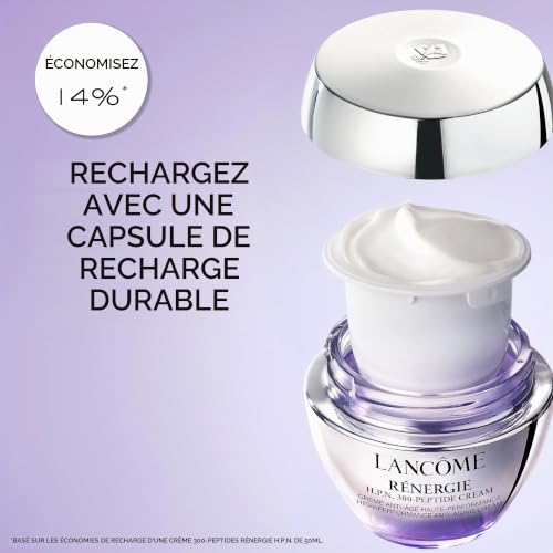 Lancôme - Rénergie H.P.N. 300-Peptide Crème Anti-Âge Haute Performance Rechargeable - Soin Visage, Cou et Front Raffermissant Anti-Rides et Anti-Taches - Recharge 50ml - Fabriqué en France