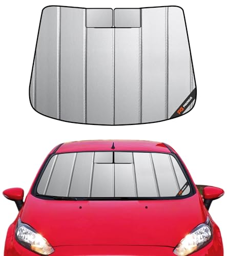 Pigenius Windshield Sunshade for Ford Fiesta Sedan 2011-2019 Front Window Sun Shade - Safeguard...