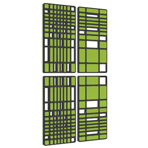 platino24 „MANHATTAN“ 4er-Set Akustik-Objekt/Wandpaneele für optimale Raumakustik/INNOVATIVES DESIGN / 100 x 200cm