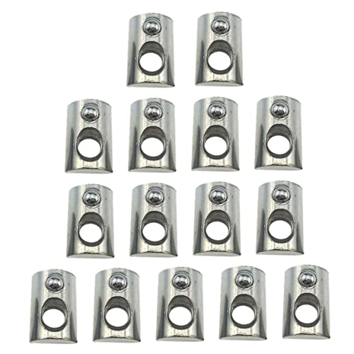 Cabilock Nickel Plated Carbon Steel Nuts Fastener Nut for Aluminum Extrusion 100pcs Set