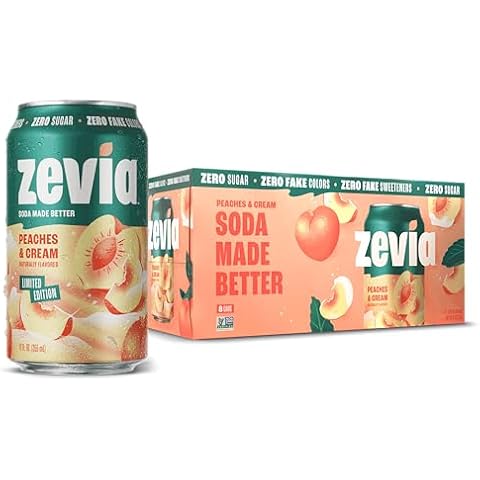 Zevia Peaches & Cream Zero Sugar Soda Cover