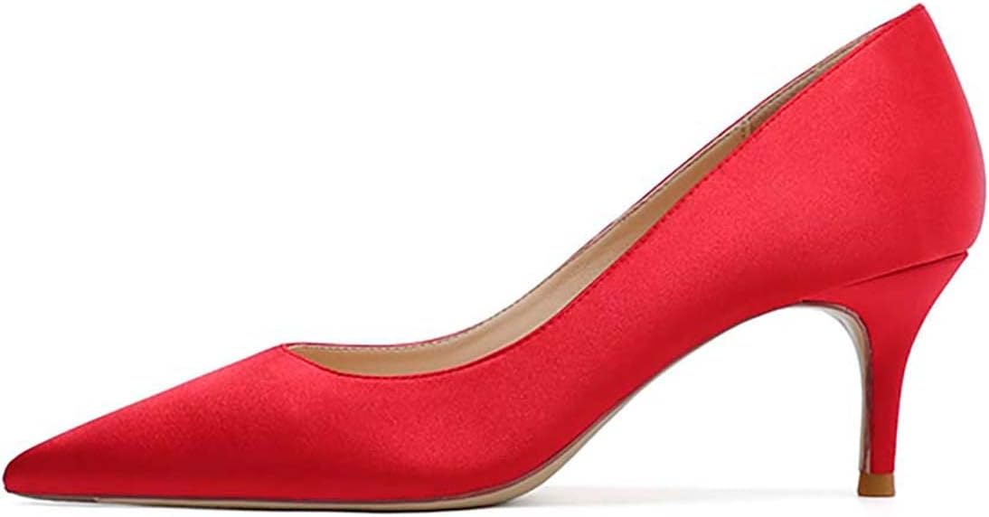 Women's Patent Leather Close Round Toe Bow Slip On Stiletto High Heel Pumps Wedding Party Office Work Dress 2.36 Inch Shoes - Product Details