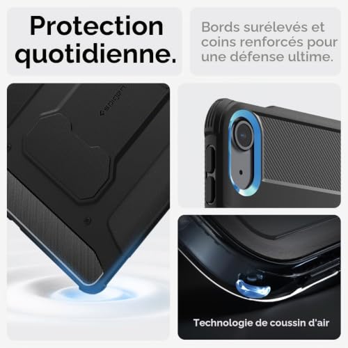 Coque iPad Air 13 Pouces M4 Spigen idéale pour le travail nomade noir