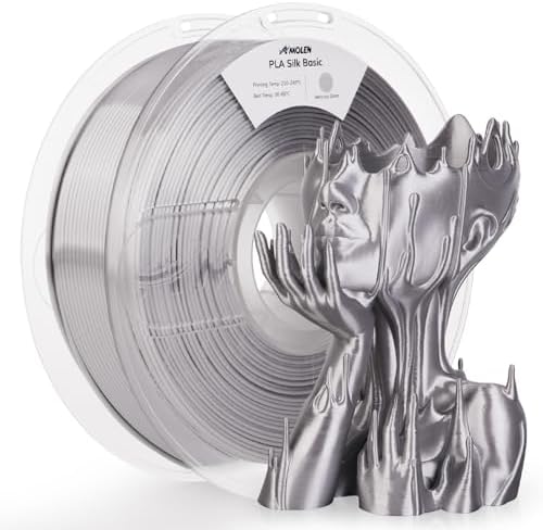 AMOLEN PLA Silk Silver 1.00kg