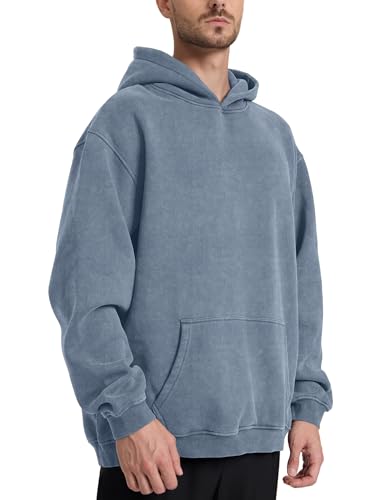 Image of Hatant Oversized Hoodie Sweatshirts for Men Couples Heavyweight Hoodies Pullover Vintage Mens Acid Wash Sweaters Clothes 2026