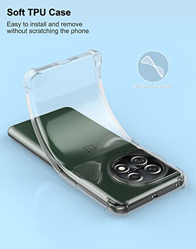 Image of for Back Case Cover Bumper Flexible Silicone Transparent Back Cover for OnePlus 11R - Transparent