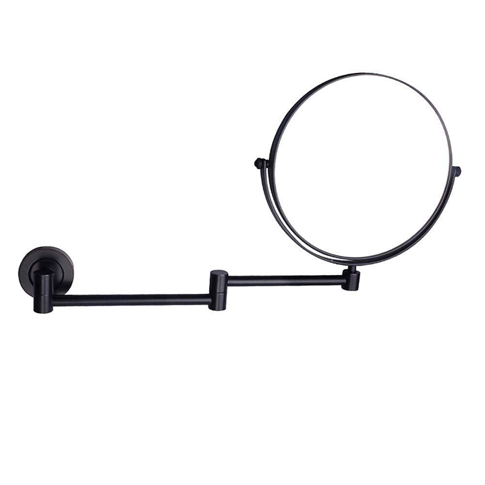Miroir maquillage mural grossissant 10x rotatif double face pour rasage