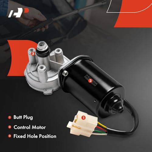 A-Premium Front Windshield Wiper Motor Compatible with Peterbilt 379, 384, 386, 388, 389, 5-Pin, Left Hand Drive by A-Premium - Image 4